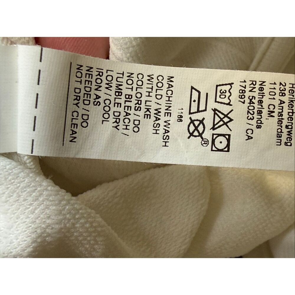Athleta white ribbed long sleeve black snap top size extra large NWOT - Picture 10 of 11